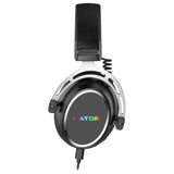 Hator hypergang 3 usb over-ear gaming headset (zwart, rgb, 7.1 virtual surround, usb bluetooth)