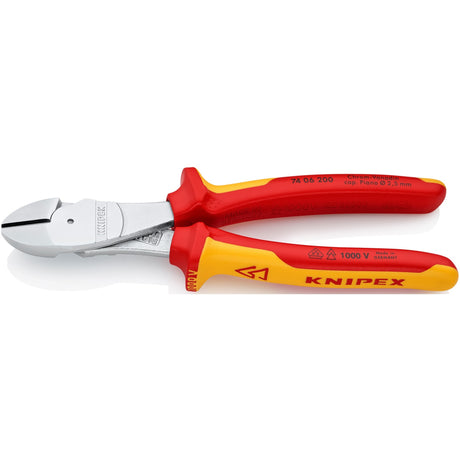 Knipex 74 06 200 kracht-zijsnijtang comfort 200mm vde