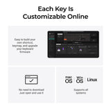 Keychron q6 he 8k magnetic switch keyboard (zwart, us lay-out (qwerty), ultra-fast lime, 100%, rgb, hot swap, 8k)