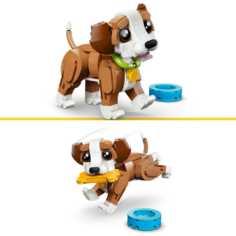 Lego ® creator 3in1 schattige dieren: speelse puppy - dierenset - bouw om tot eekhoorn of eend - 31382