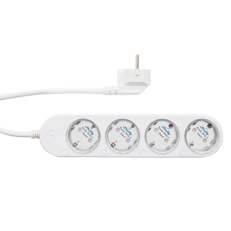 Shelly power strip gen4 4-voudige stekkerdoos (wit, 4x stekker, wifi, bluetooth, zigbee)