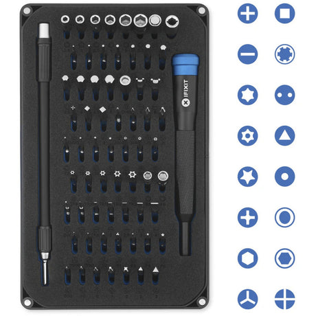 Ifixit pro tech toolkit gereedschapsset (zwart blauw)
