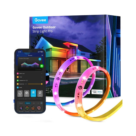 Govee rgbicww outdoor led strip (10 meter, 2,4ghz wifi, bluetooth)