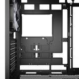 Sharkoon ak2 rgb midi tower behuizing (zwart | 2x usb-a | 1x usb-c | rgb | tempered glass)