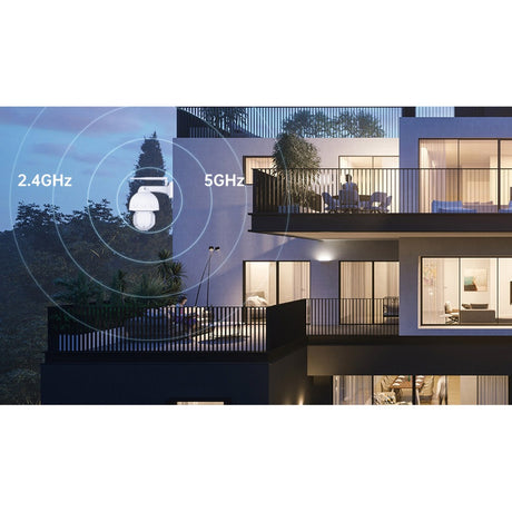 Foscam sd8p, 4k 8mp dual-band wifi ptz buiten beveiligingscamera (wit)