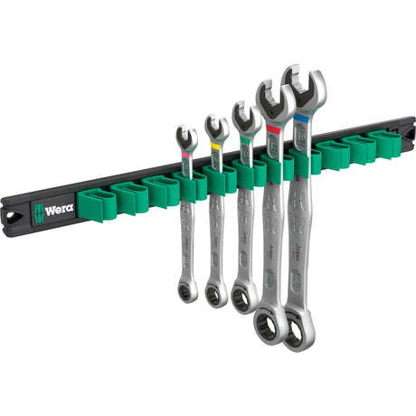 Wera 9631 magneetstrip 6000 joker 2 steek-ringratelsleutelset moersleutel (5‑delig)