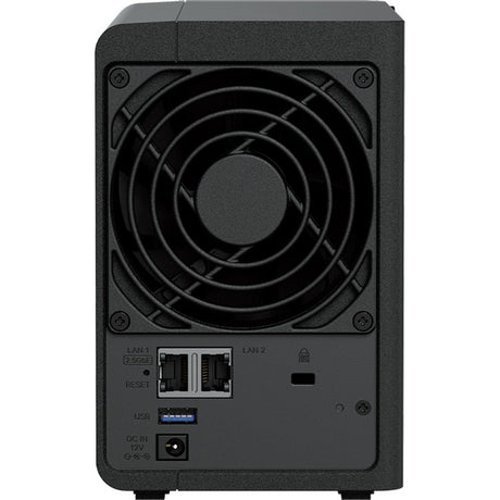 Synology diskstation ds225+ nas (zwart, 1x 1gbe lan, 1x 2.5gbe lan, 2x usb 3.2 gen 1)