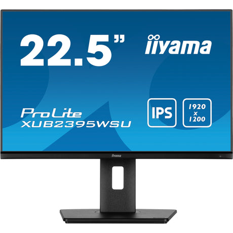 Iiyama prolite xub2395wsu-b5 22.5 monitor (zwart, 1x displayport, 1x hdmi, 1x vga, 2x usb-a)