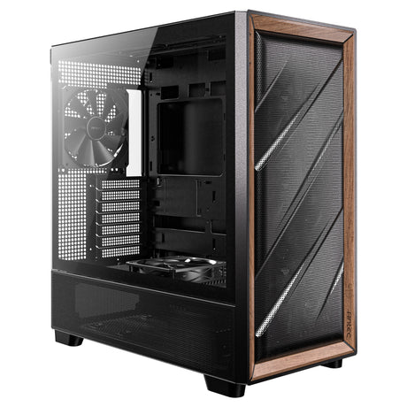 Antec flux midi tower behuizing (zwart | 2x usb-a | 1x usb-c | tempered glass)