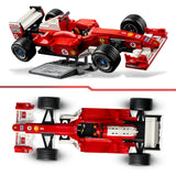 Lego icons ferrari f2004 en michael schumacher model auto bouwpakket voor volwassenen en decoratie 11375