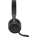Jabra evolve2 75 on-ear headset (zwart, link380c, microsoft teams)