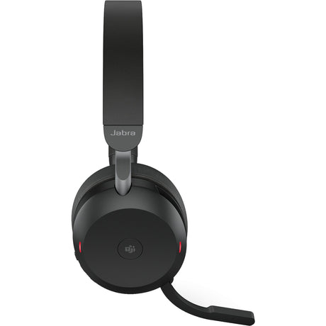 Jabra evolve2 75 on-ear headset (zwart, link380c, microsoft teams)