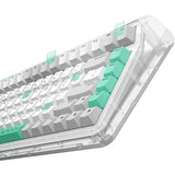 Iqunix og80 wormhole wireless mechanical keyboard (grijs, us lay-out (qwerty), cherry mx brown, 80% (tkl), rgb leds, hot-swappable, pbt, 2.4ghz | bluetooth 5.1 | usb-c)