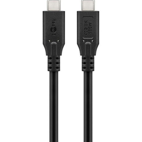 Goobay usb-c 4.0 > usb-c kabel (zwart, 2 meter)