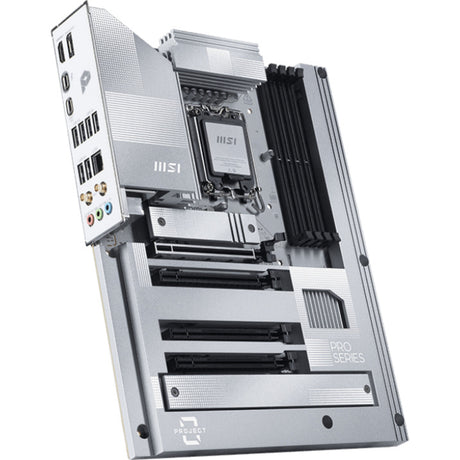 Msi pro z890-s wifi pz socket 1851 moederbord (wit zilver, 2.5gb-lan, wi-fi 7, bt, sound, atx)