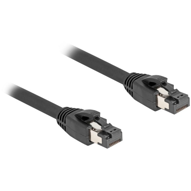 Delock netwerkabel s ftp, rj-45 met cat.8.1 (zwart, 15 meter)