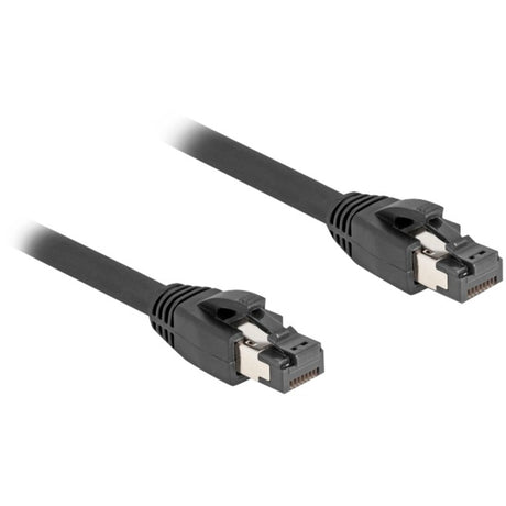 Delock netwerkabel s ftp, rj-45 met cat.8.1 (zwart, 15 meter)