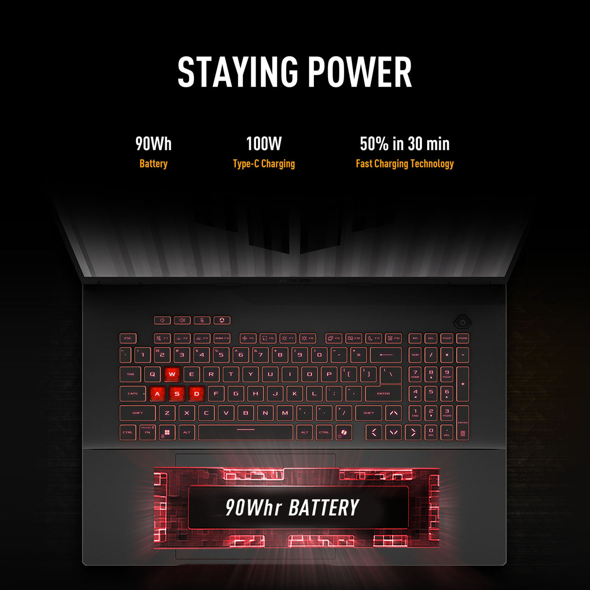 Asus tuf gaming a18 fa808um-s8132w 18 gaming laptop (zwart grijs | r7 260 | rtx 5060 | 16 gb | 512 gb ssd)