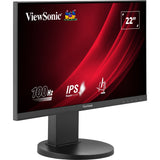 Viewsonic vg2208a 22 monitor (zwart, 1x hdmi, 1x displayport, usb-c, usb-a, sound, 100 hz)