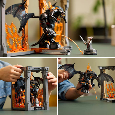 Lego icons boekensteun: the lord of the rings – balrog set - 10367