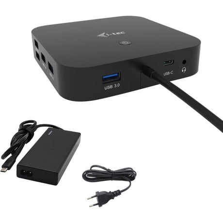 I-tec usb-c hdmi dp docking station with power delivery 65w + universal charger 77 w (zwart)