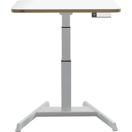 Leitz ergo zit sta bureau elektrisch - verstelbaar in hoogte - klein bureau - met geheugenfunctie - 80 x 60 cm - wit