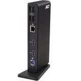 Act connectivity usb-c of usb-a dual monitor docking station (zwart)