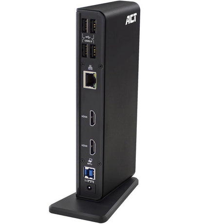 Act connectivity usb-c of usb-a dual monitor docking station (zwart)
