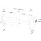 Neomounts wandsteun fpma-w830black wandmontage (zwart)