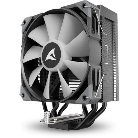 Sharkoon a40 rgb cpu-koeler (zwart, 4-pins pwm fan-connector)