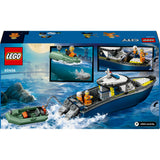 Lego ® city achtervolging met politieboot, drijft echt - 60456
