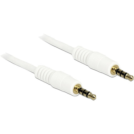 Delock 3,5 mm male > 3.5 mm male kabel (wit, 5 meter)