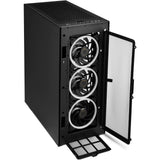 Sharkoon rev300 midi tower behuizing (zwart | 4x usb-a | 1x usb-c | rgb | tempered glass)