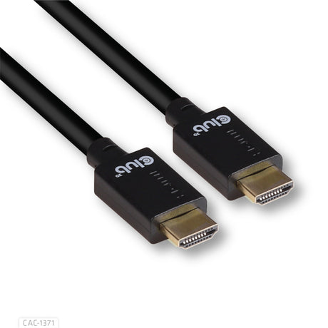 Club 3d gecertificeerde ultra high speed hdmi 2.1 kabel (zwart, 1 meter, 8k)