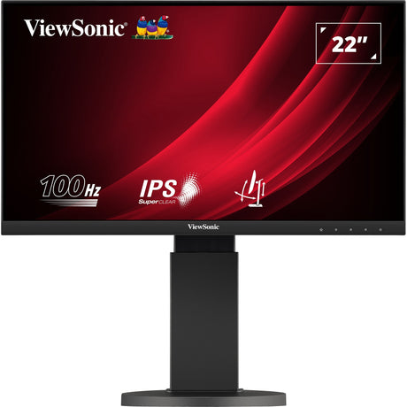 Viewsonic vg2208a-hd 22 monitor (zwart, 1x displayport, 1x hdmi, 1x vga)