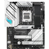 Asus rog strix b650-a gaming wifi socket am5 moederbord (zilver, raid, 2.5 gb-lan, wi-fi 6e, bt, sound, atx)