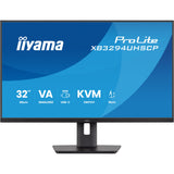Iiyama prolite xb3294uhscp-b1 31.5 4k uhd monitor (zwart, 2x hdmi, displayport, 2x usb-a, 3x usb-c)