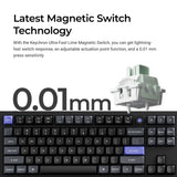 Keychron q3 he 8k magnetic switch keyboard (wit, us lay-out (qwerty), ultra-fast lime, 80% (tkl), rgb, hot swap, 8k)