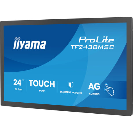 Iiyama prolite tf2438msc-b2 23.8 touchscreen monitor (zwart, 1x displayport, 1x hdmi, 120 hz)