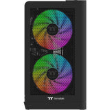 Thermaltake view 390 air midi tower behuizing (zwart | 2x usb-a | 1x usb-c | tempered glass)