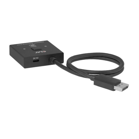 Club 3d 2-in-1 bidirectionele displayport switch (zwart, 8k)