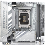 Gigabyte b860i aorus pro ice socket 1851 moederbord (zilver, raid, 2.5gb-lan, wi-fi 7, bt, sound, mini-itx)