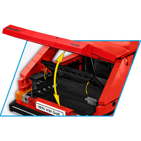 Cobi volkswagen golf (1974-1983) constructiespeelgoed (schaal 1:12)