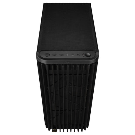 Asus proart pa401 wood edition - metal panel midi tower behuizing (zwart | 2x usb-a | 1x usb-c)