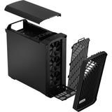 Fractal design torrent black solid midi tower behuizing (zwart | 2x usb-a | 1x usb-c)