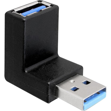 Delock usb3.0 adapter (zwart, 90°)