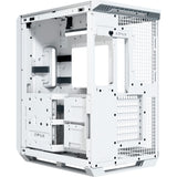 Apnx v1-w-wt-v1 midi tower behuizing (wit houtkleur | 2x usb-a | 1x usb-c | window)