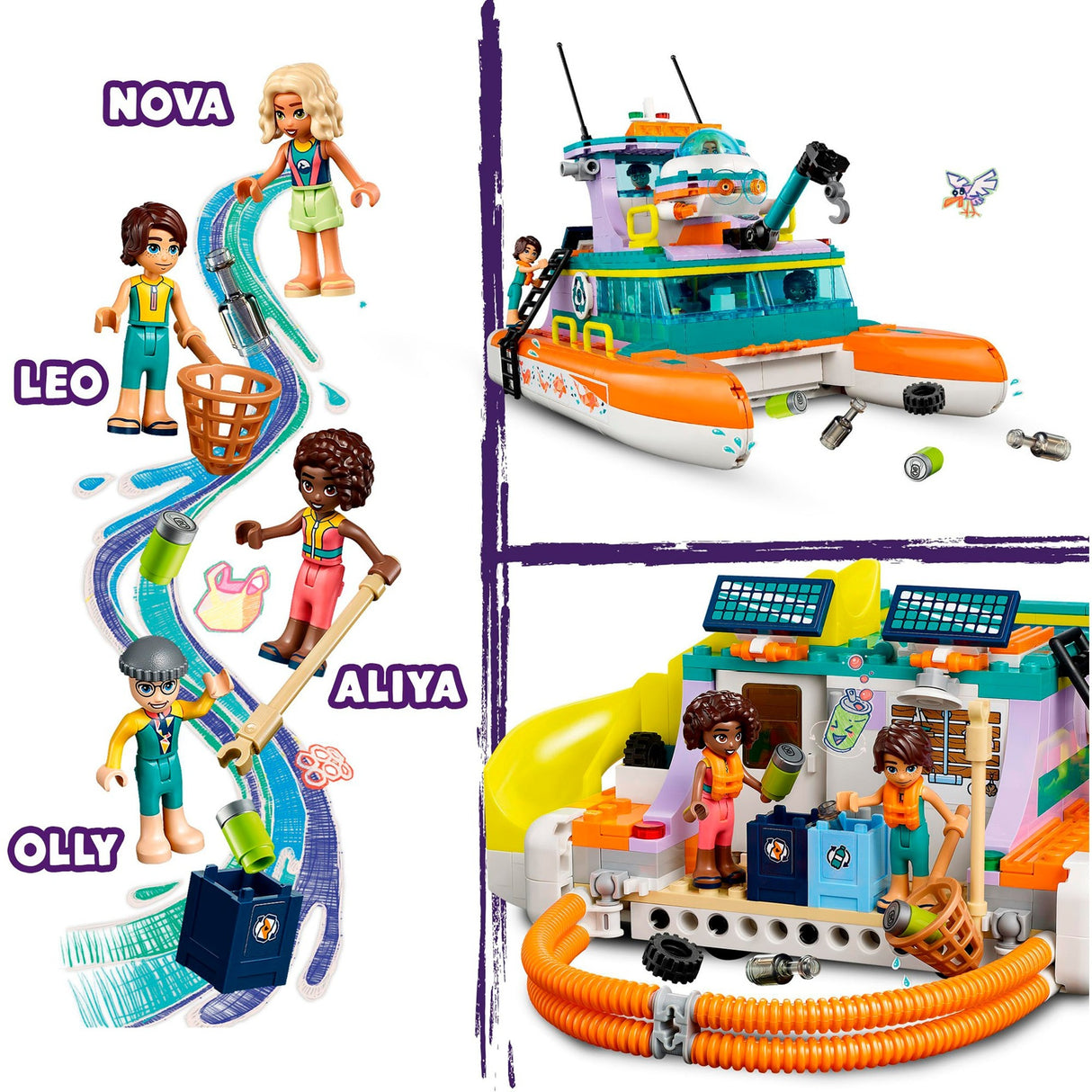 Lego friends - reddingsboot op zee constructiespeelgoed (41734)