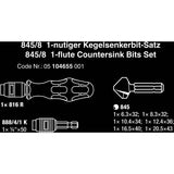 Wera 845 8 verzink bit-set, 8‑delig bitset (zwart groen)