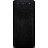 Inter-tech h-606 mini tower behuizing (zwart | 2x usb-a)